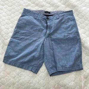 Men’s blue and white shorts